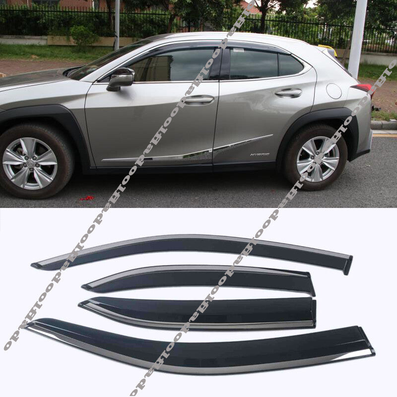 for Lexus UX 200 250h 2019-22 Window Visors Rain Guard Vent Sun Shade Deflector