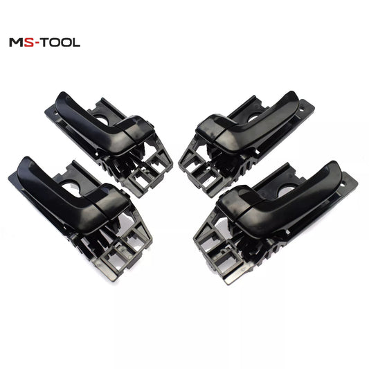 Black Inside Interior Door Handle Left  Right Set of 4 for Kia Sportage 2005-Uc