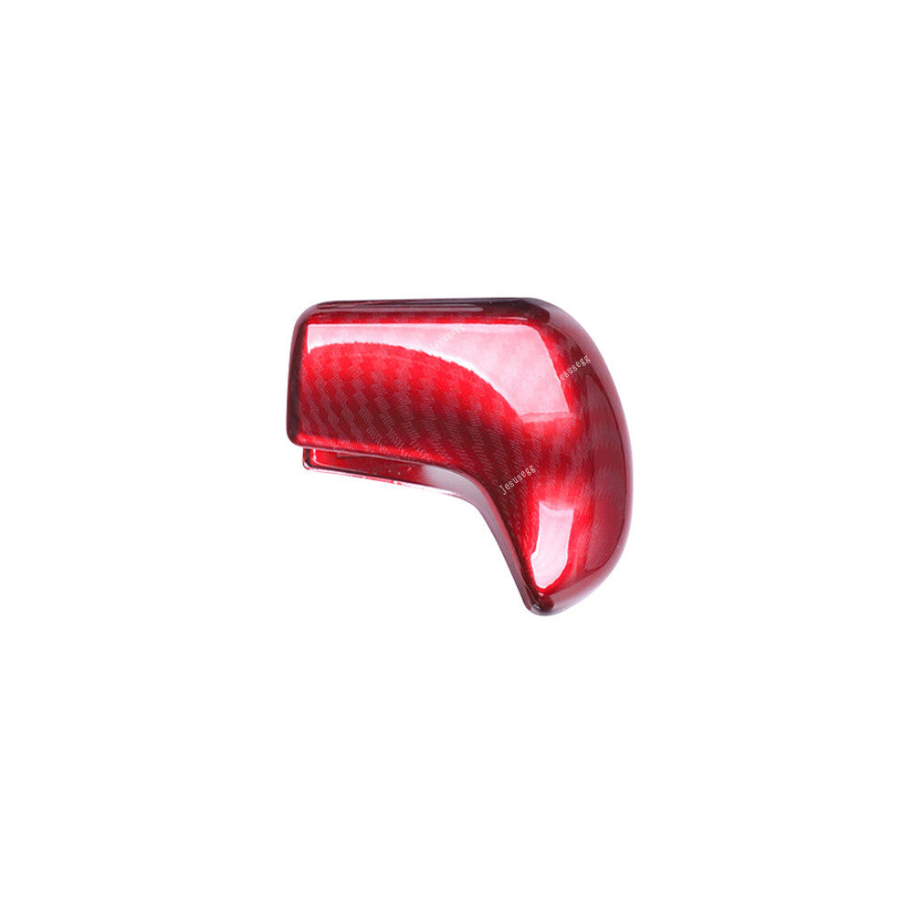 ABS Carbon Fiber Red Gear Lever Shift Knob Cover Trim for Honda for Civic 10th 16-19