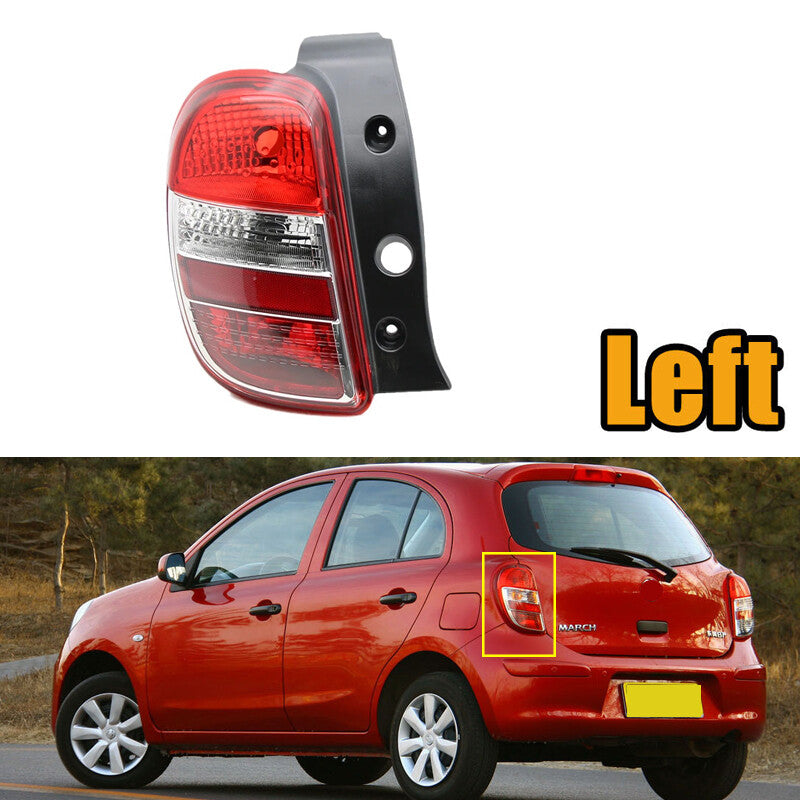 for Nissan March 2010-2017 Tail Light Brake Lamp Housing Without Bulb Left