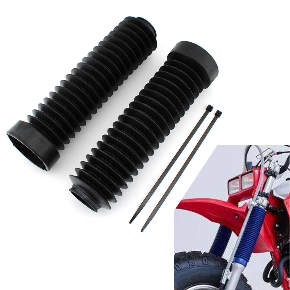 Pair Front Fork Dust Cover Gaiter Shock Boots for Honda ATC 250R 1983-19861984