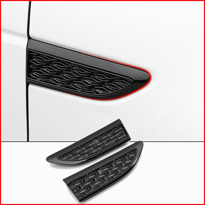Black Side Air Flow Vent Fender Cover for Land Rover Discovery Sport 2015-2021