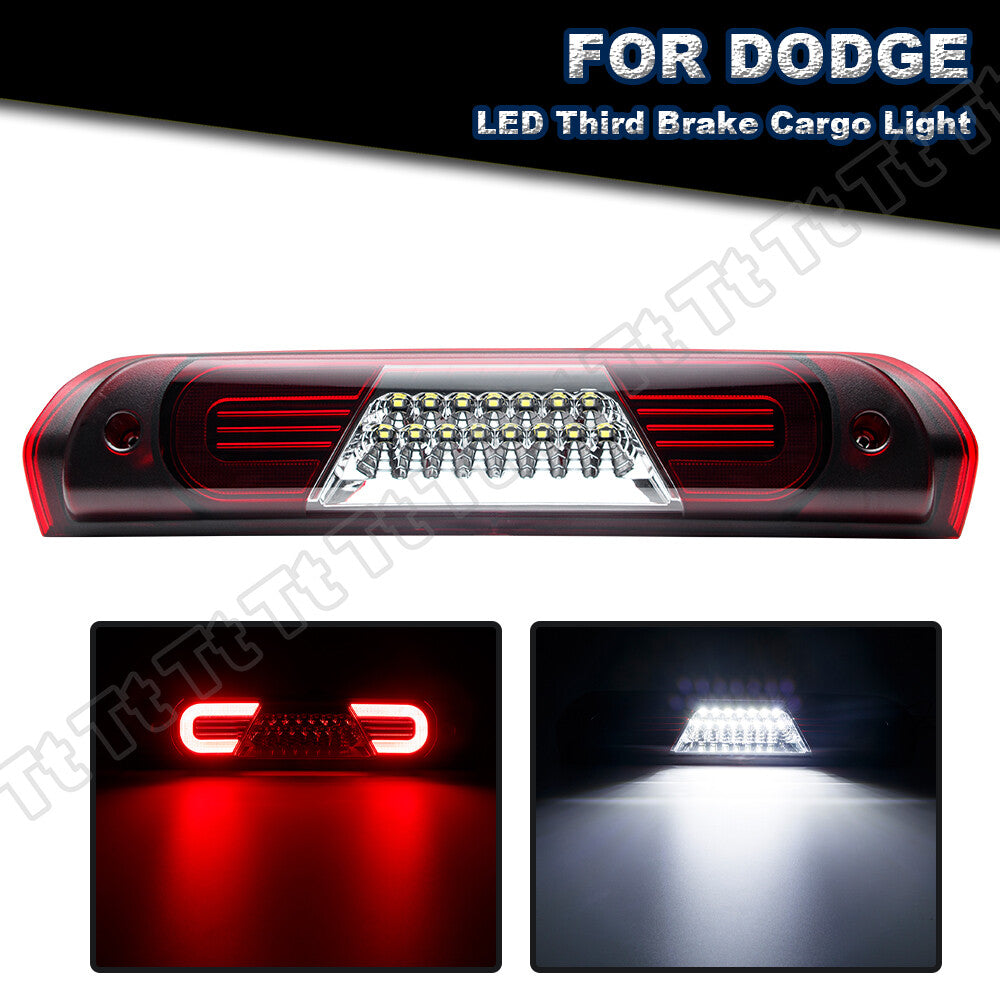 The third rear brake light/cargo light is red and suitable for Dodge for RAM 1500 2500 3500- 02-09 Q