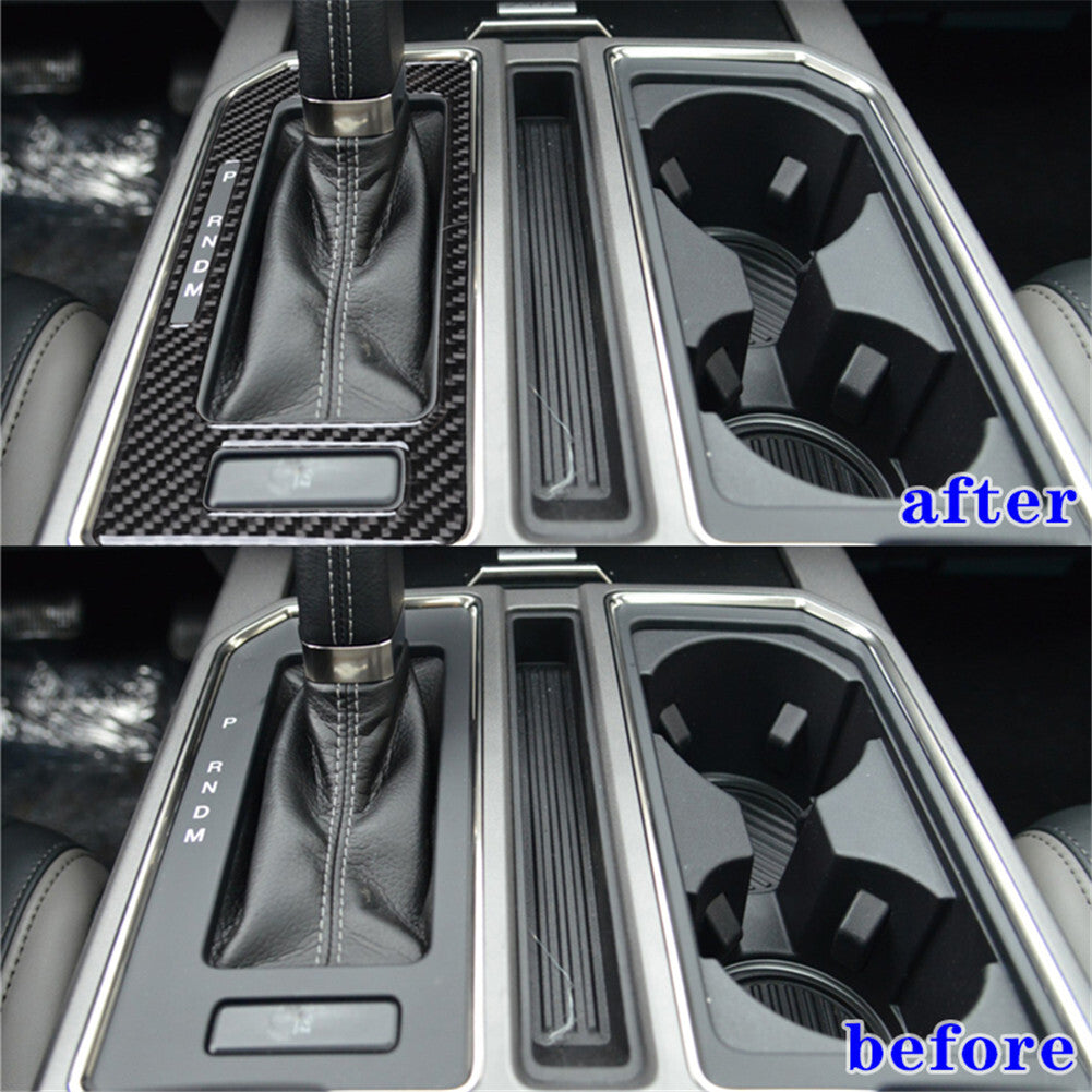 Carbon Fiber Rear Door Inner Panel Trim Cover for KIA Sedona 2015-2016 v