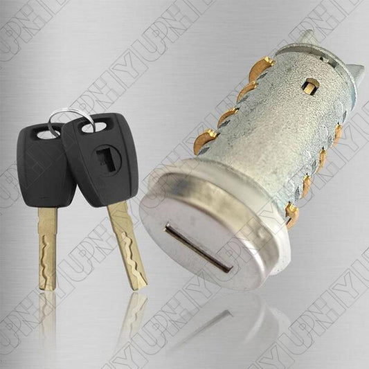 71771348 Door Lock Barrel Cylinder w 2 Keys for Fiat 500 Doblo Cargo Punto Panda