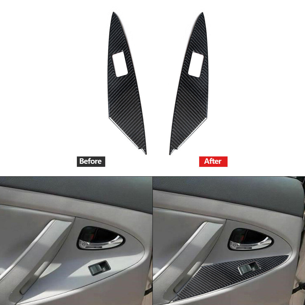Red Carbon Fiber Temperature Display Trim Cover For COBALT 2005-2010 v