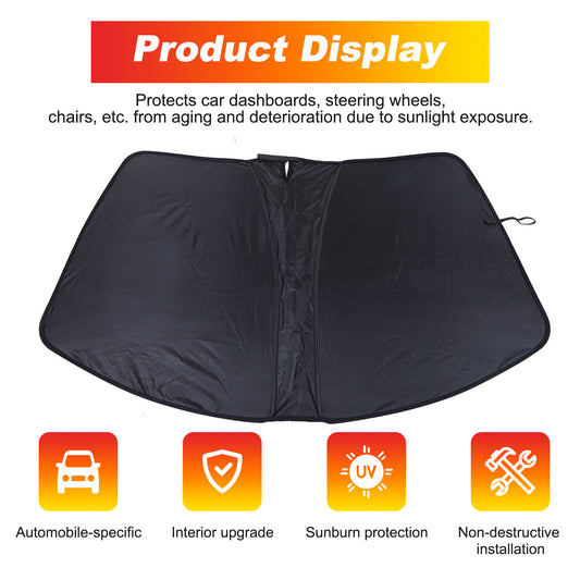 Front Windshield Sunshade UV Block Heat Shield for Sienna 2021 - 2023- v