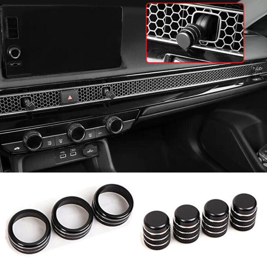2023-24 for Honda CR-V CRV Black Inner Central Control Switch Knob Cover Trim 7P