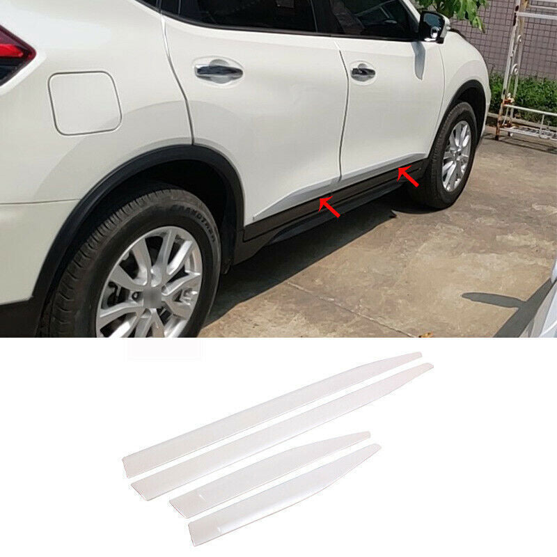4x for Nissan Rogue X-Trail 14-2020 Chrome ABS Side Door Body Guard Cover Strip