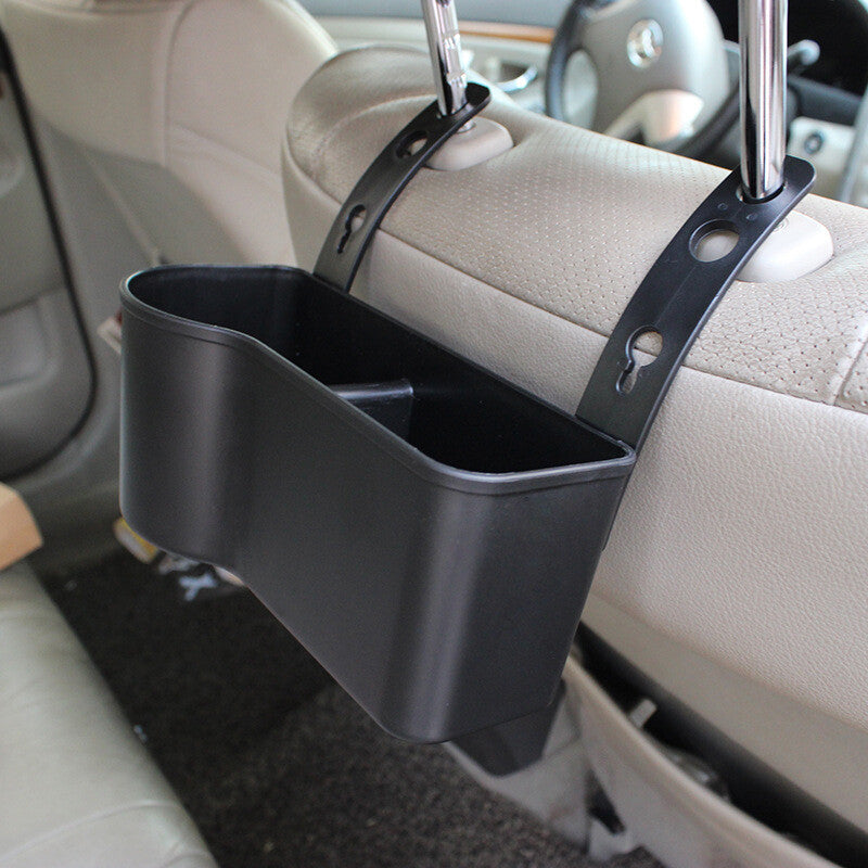 Car SUV rear for seat rack with compartment hanging bag storage pockets and beverage cup holders - n