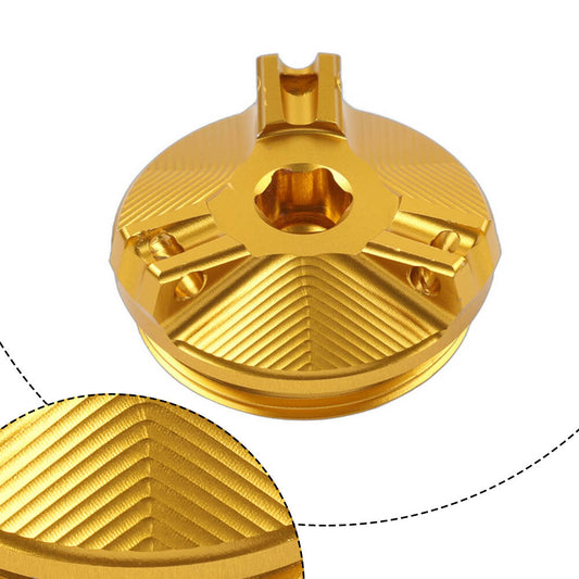 Engine Oil Filler Plug Cap Cover Gold fit for BMW R nineT Pure R1200 GS/RT Gold