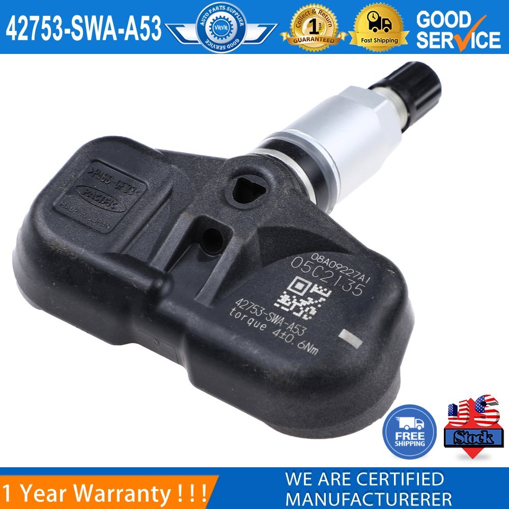 4-pack 42753-SWA-A53 Tire Pressure Sensors (TPMS) for 2008-2012 for Honda Accord CR-V Fit