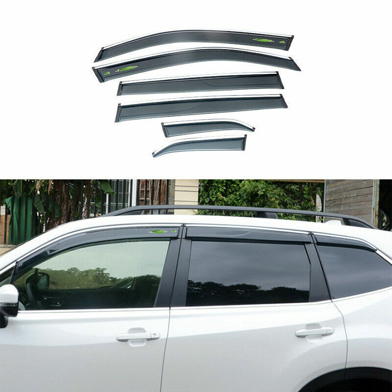 6p for Subaru Forester 2019-24 Window Wind Visors Sun Rain Guard Vent Deflectors