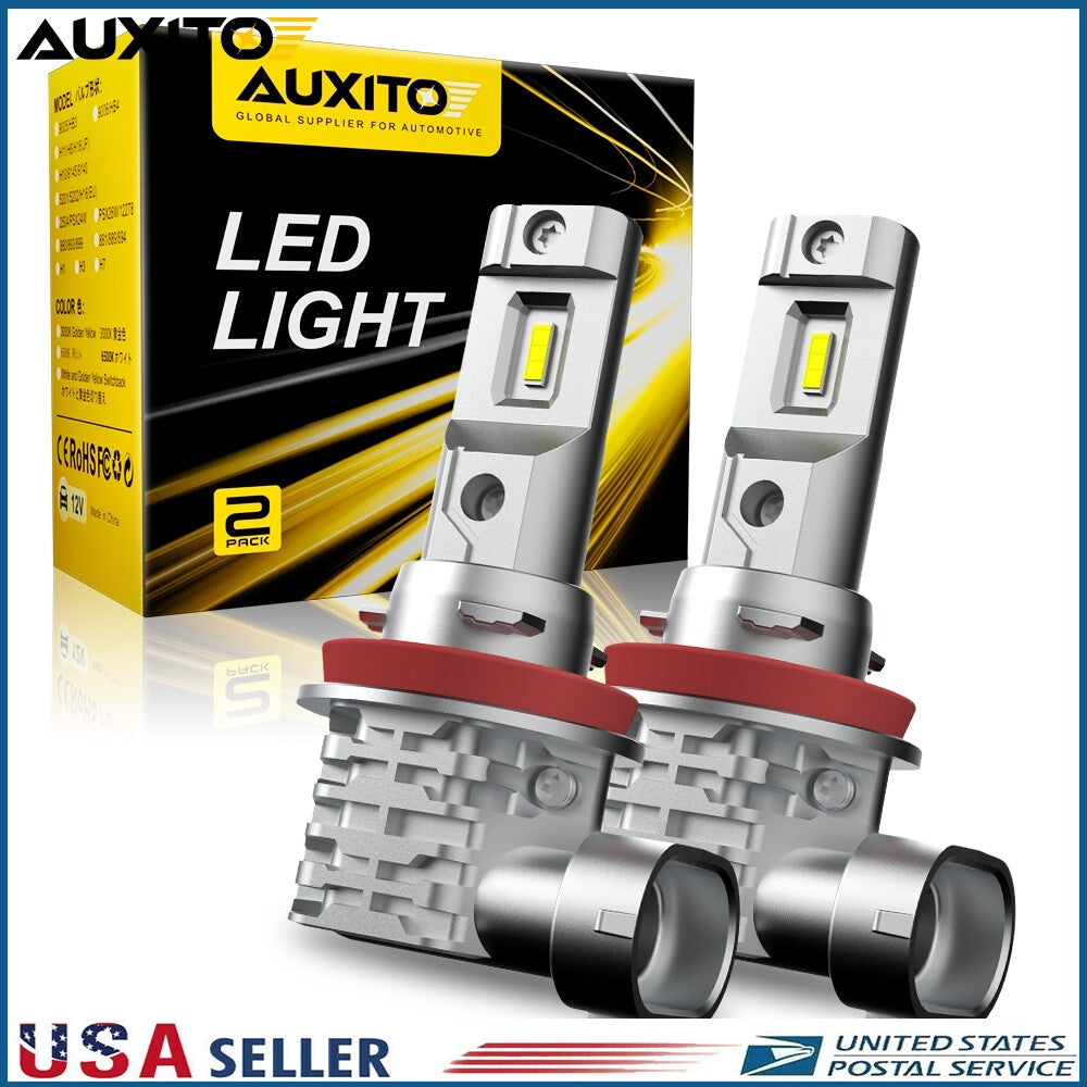 Limo Plus LED H11 Headlight Low Kit Bulb Beam 6500K ZES White 36000LM Bright - v
