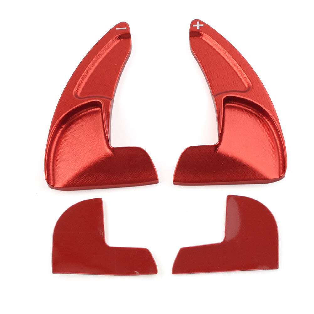 Fit for Dodge for Jeep for Chrysler Steering Wheel Shift Paddle Shifter Extension Red 2PCS