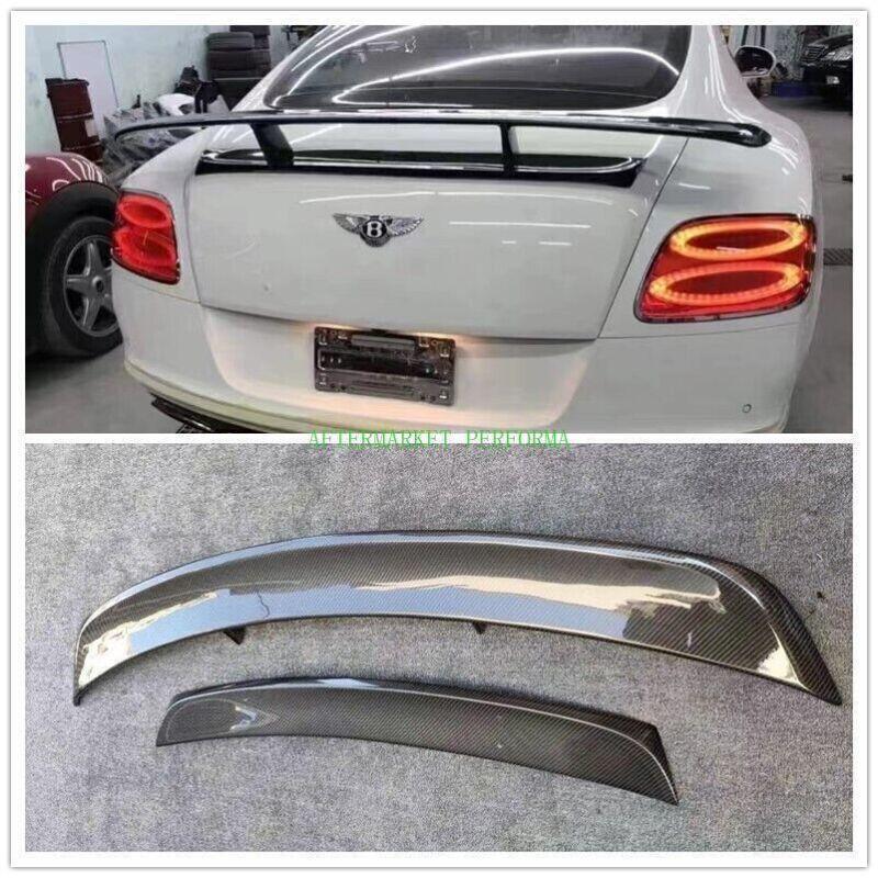 Carbon fiber rear wheel scoop spoiler for Bentley GT 2011 - 2015