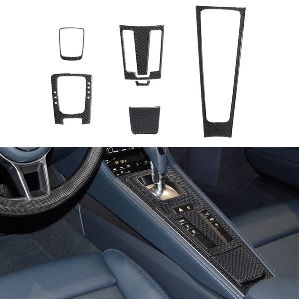 5X Carbon Fiber Storage Box Panel Cover Trim for Suzuki Grand Vitara 2006-13 Red v