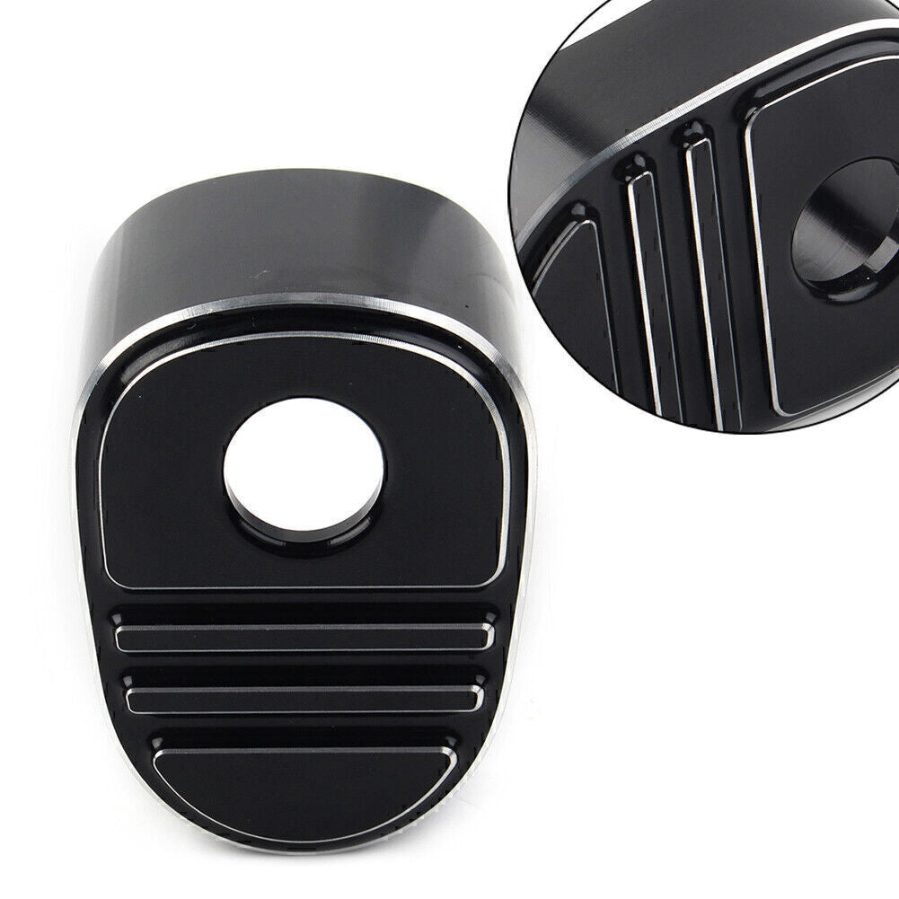 Black Tri-Line Ignition Switch Cover #6985 Fit for Harley Touring Bagger FLH 14-2022 Q