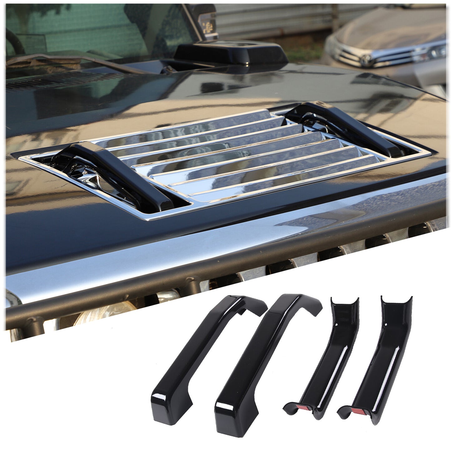 2-Pack Silver A/C Vent Socket Tag Clip Cover for 86/Sub@ru BRZ 2022- v