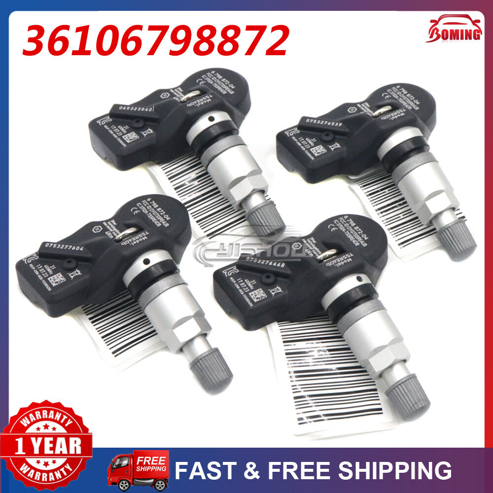 Set 4PCS New TPMS Tire Pressure Monitoring Sensor 6798872-04 36106798872 for BMW