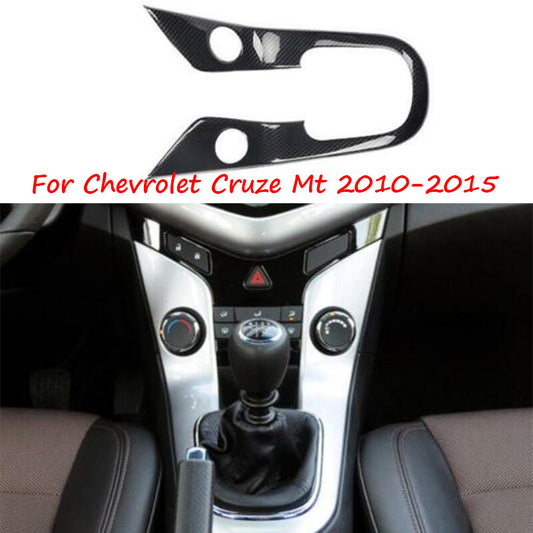 Carbon Fiber Central Console Gear Shift Frame Fit for Chevrolet for Cruze Mt 10-2015