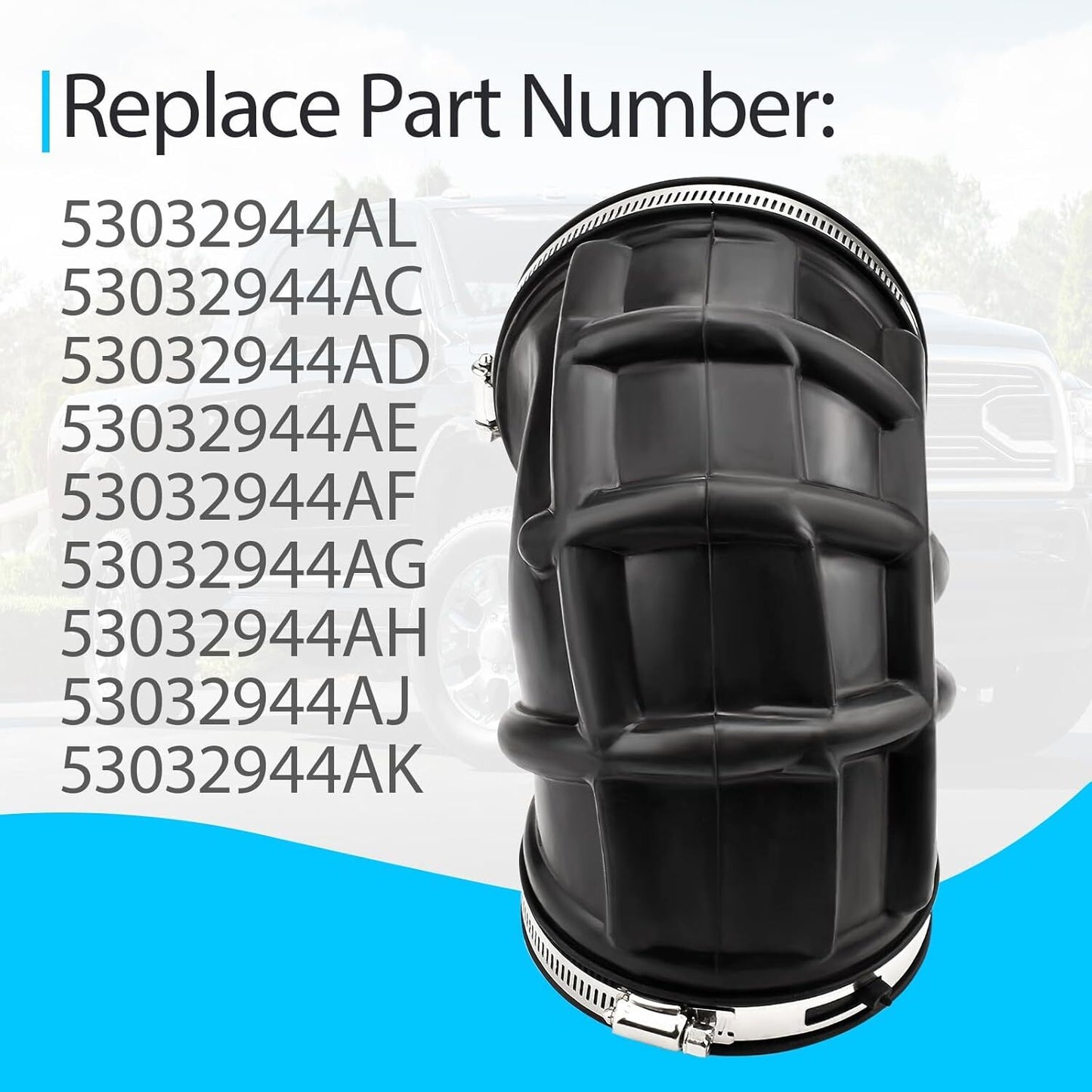 Intake Clean Air Duct Pipe For 2007-2018 for Dodge for Ram 2500 3500 6.7 Diesel Pickup