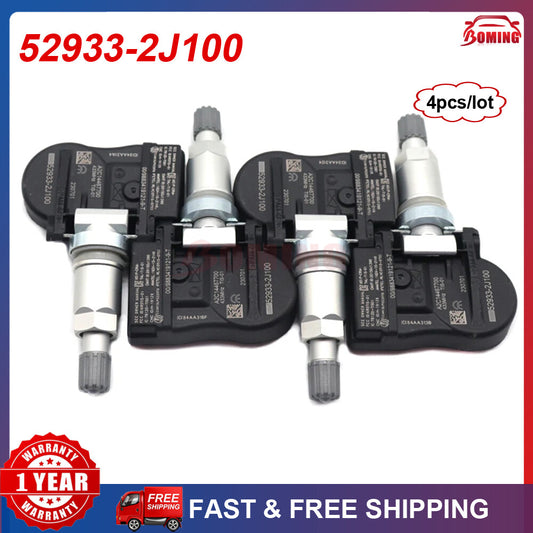 52933-2J100 for Hyundai for Kia Rio Sorento l4 4PCS NEW TPMS Tire Pressure Sensors