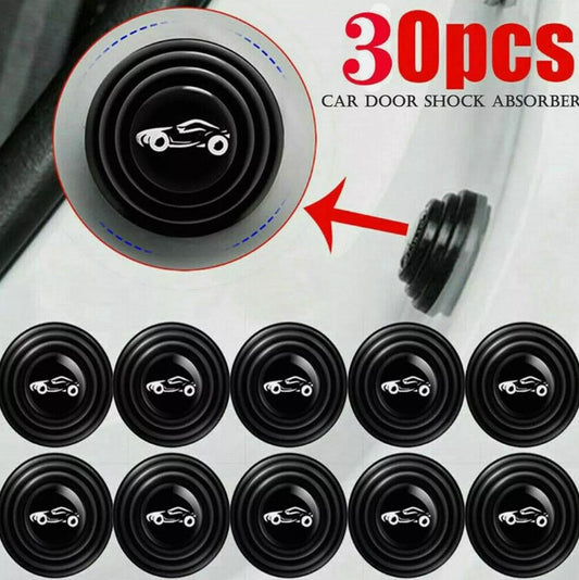 30Pcs Soundproof Car Door Shock Absorber Buffer Silent Pad Door Edge Guard Pad