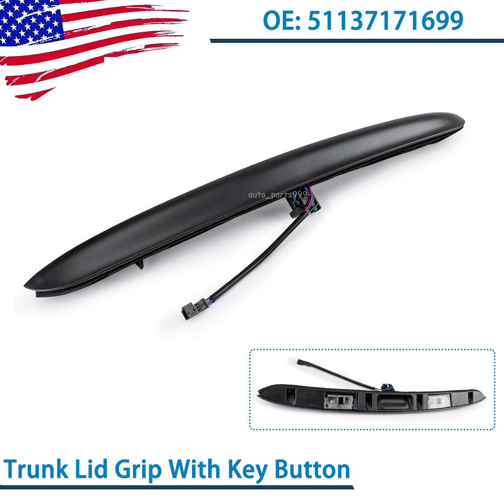 Trunk lid handle with key button suitable for 1997-2005 3 E46 Sedan 51137171699- n