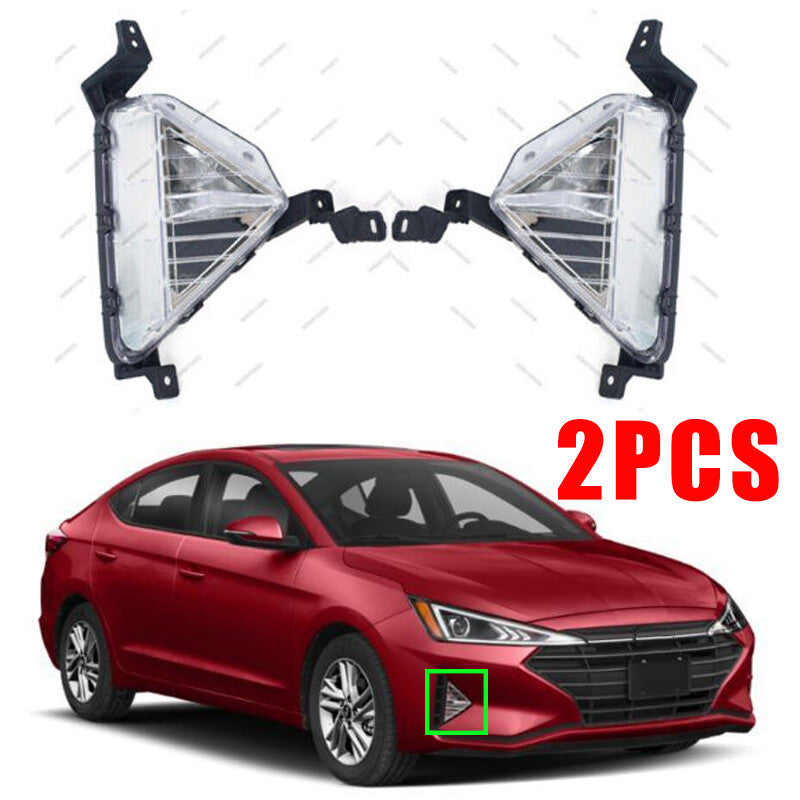 2Pcs Front Bumper Fog Lights Driver Lights For 2019-2020 for Hyundai for Elantra Sedan