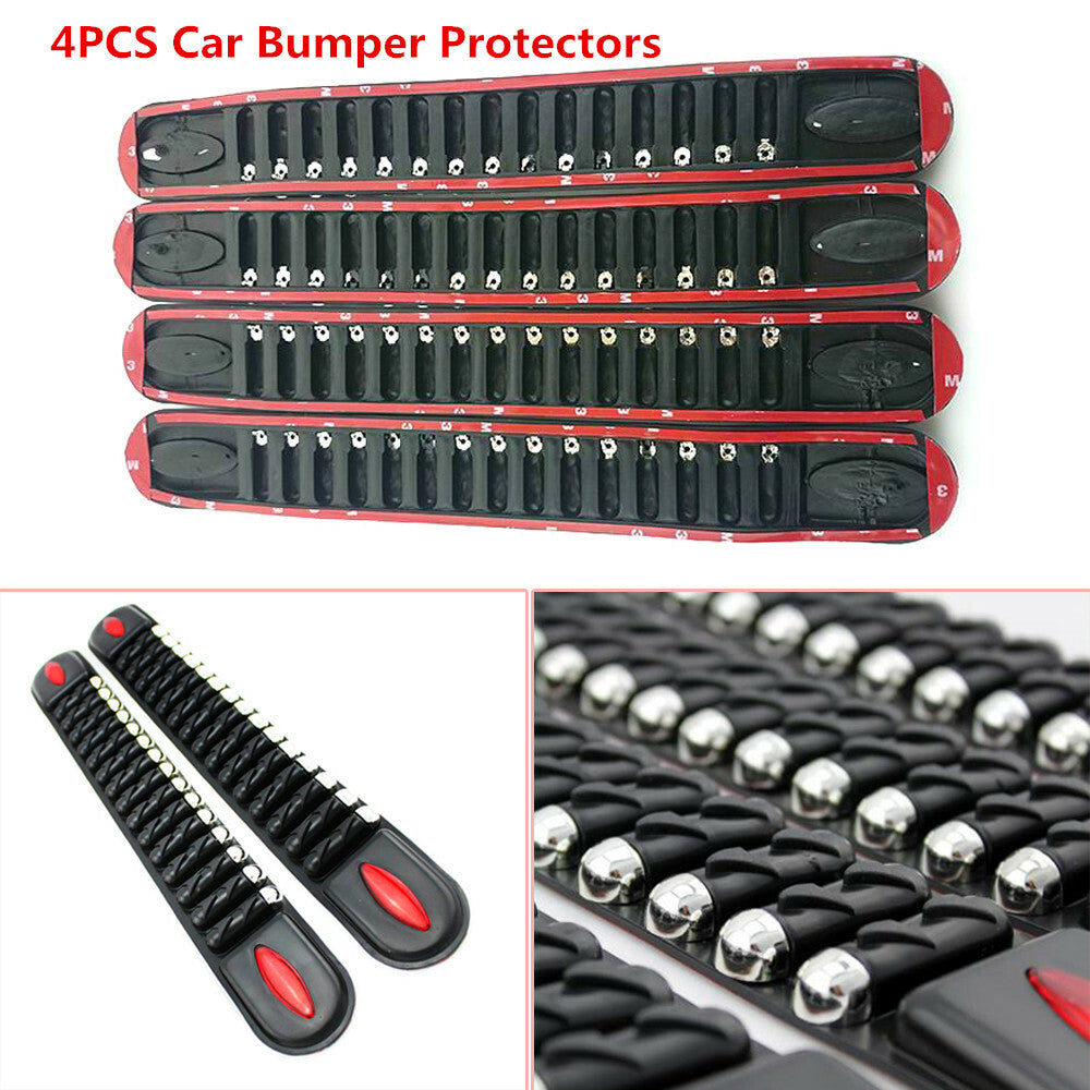 4pcs Car Anti-collision Corner Guard Protective Film Anti-collision Decorative Rubber Strips n