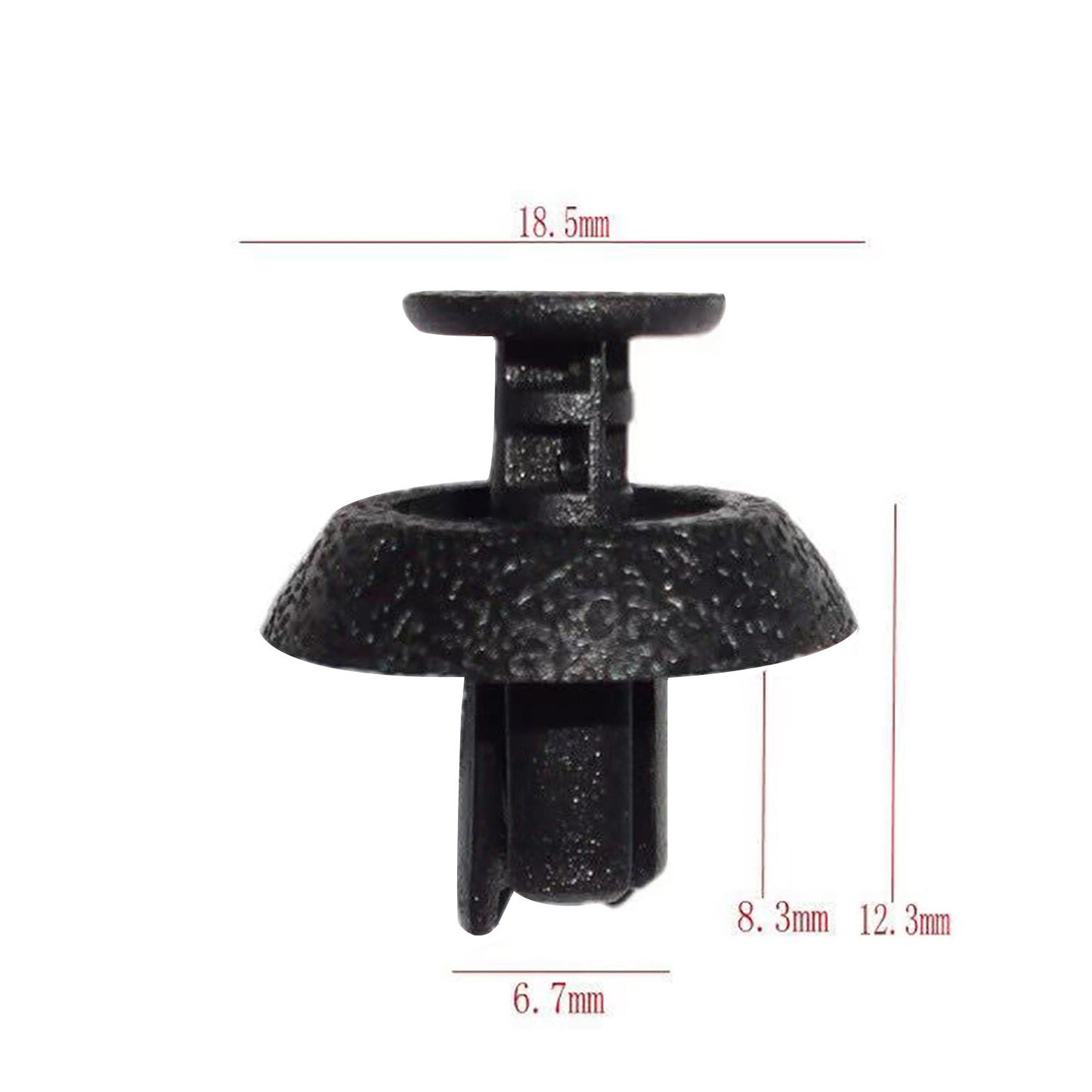 50Pcs Plastic 8mm Hole Car Rivets Fastener Fender Bumper Push Clip n