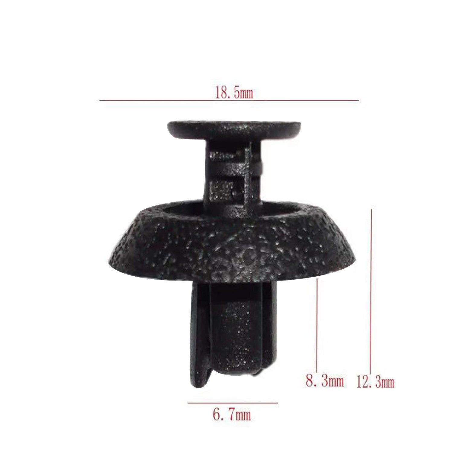 50Pcs Plastic 8mm Hole Car Rivets Fastener Fender Bumper Push Clip n