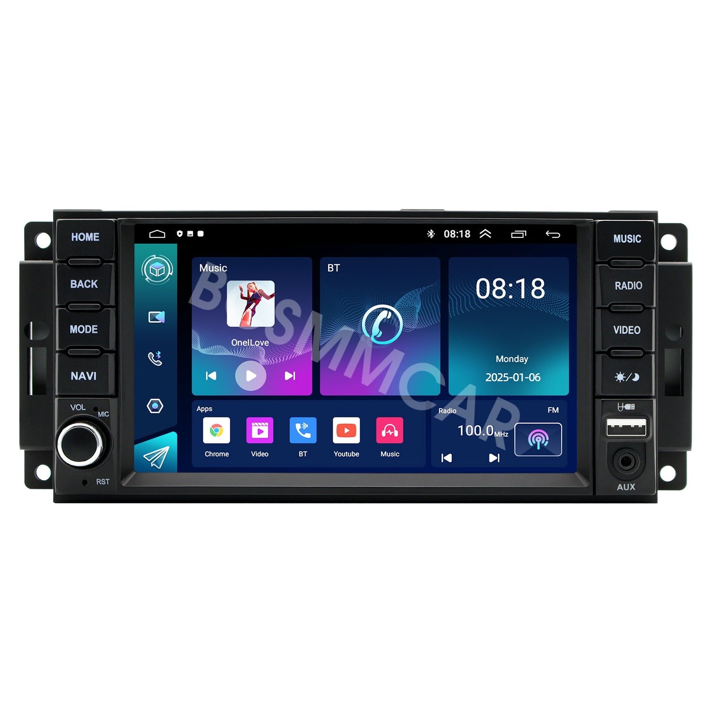Car Stereo Radio Player GPS Navi Bluetooth USB Fit for Dodge for Charger 2008-2010