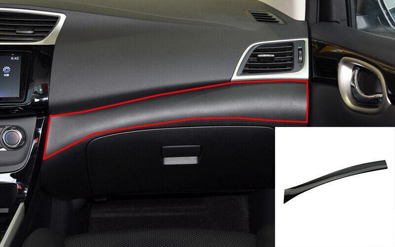 for Nissan Sentra Sylphy 2013-2019 Black Titanium for Co -Pilot Dashboard Strip Cover