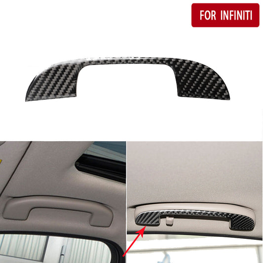 Carbon fiber handlebar protective cover decorative stickers suitable for Infiniti Q50 Q60 2014-19