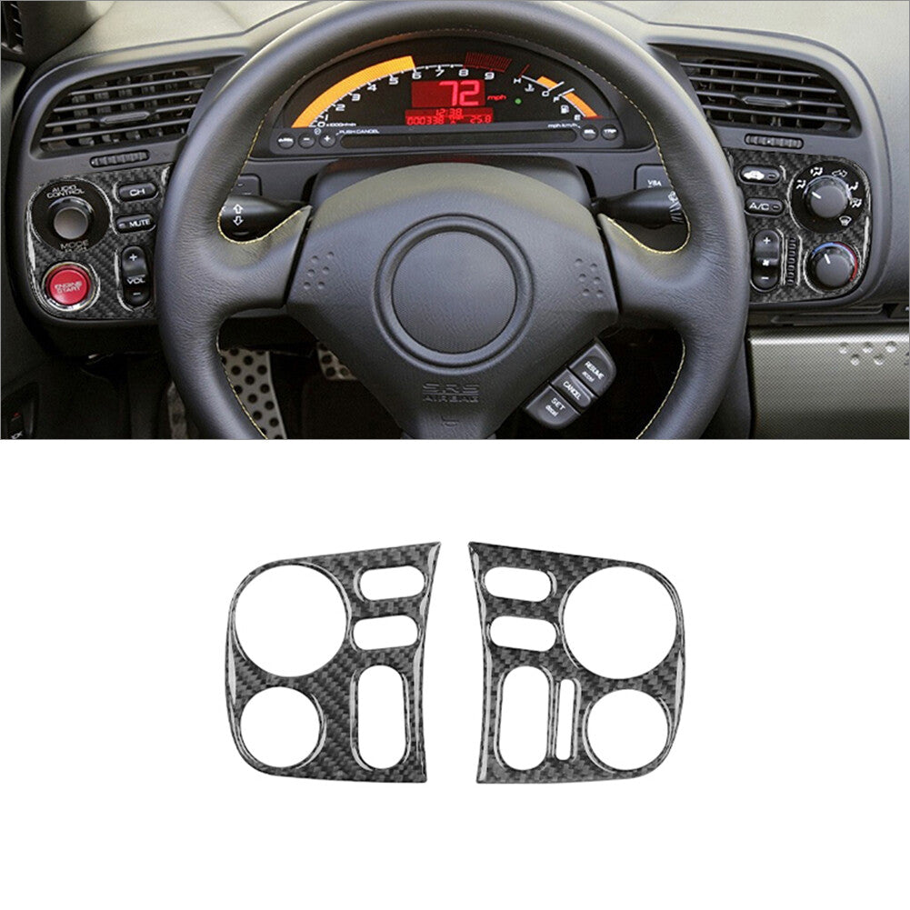 Red Carbon Fiber Rear Door Inner Panel Trim Cover for KIA Sedona 2015-2016 v