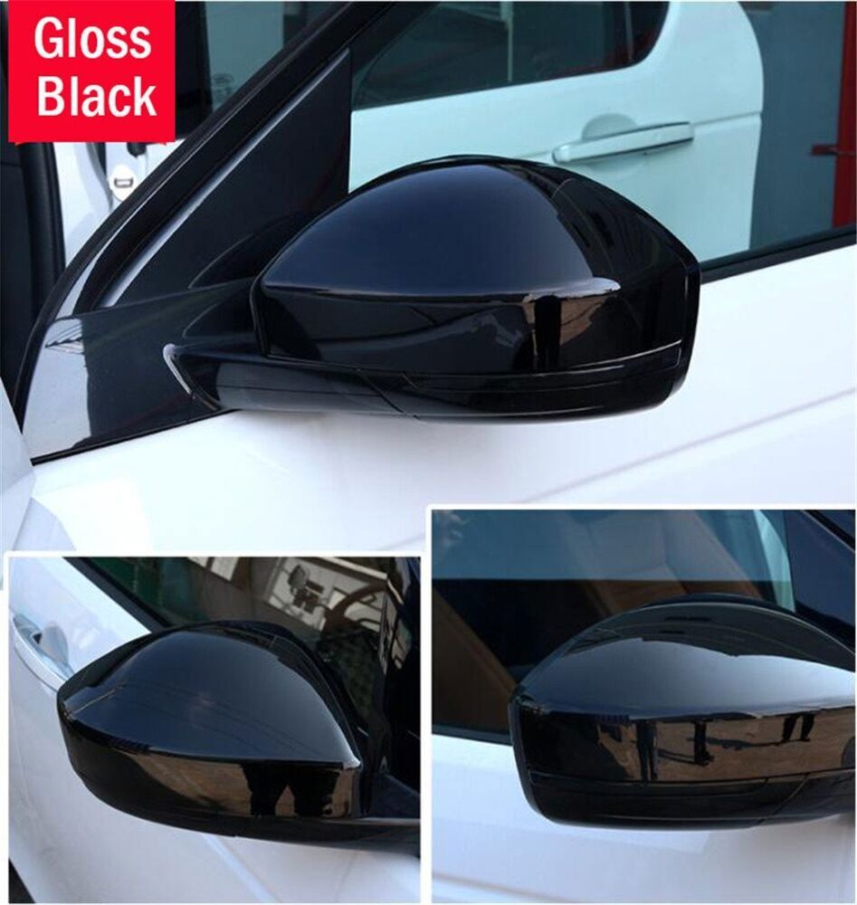 for Land Rover Discovery Sport 15-19 Gloss Black Rear View Mirror Cover cap Trim
