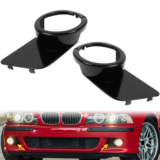 2Pcs Left+Right Side Fog Spot Light Cover Surround Frame For M5 1999-2003