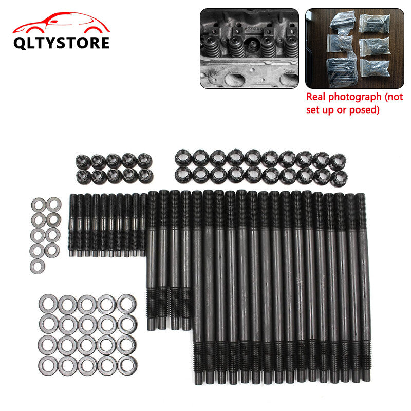 279.1001 Cylinder Gasket Head stud Bolt kit for Chevy SBC350 265 267 283 302 305 Q