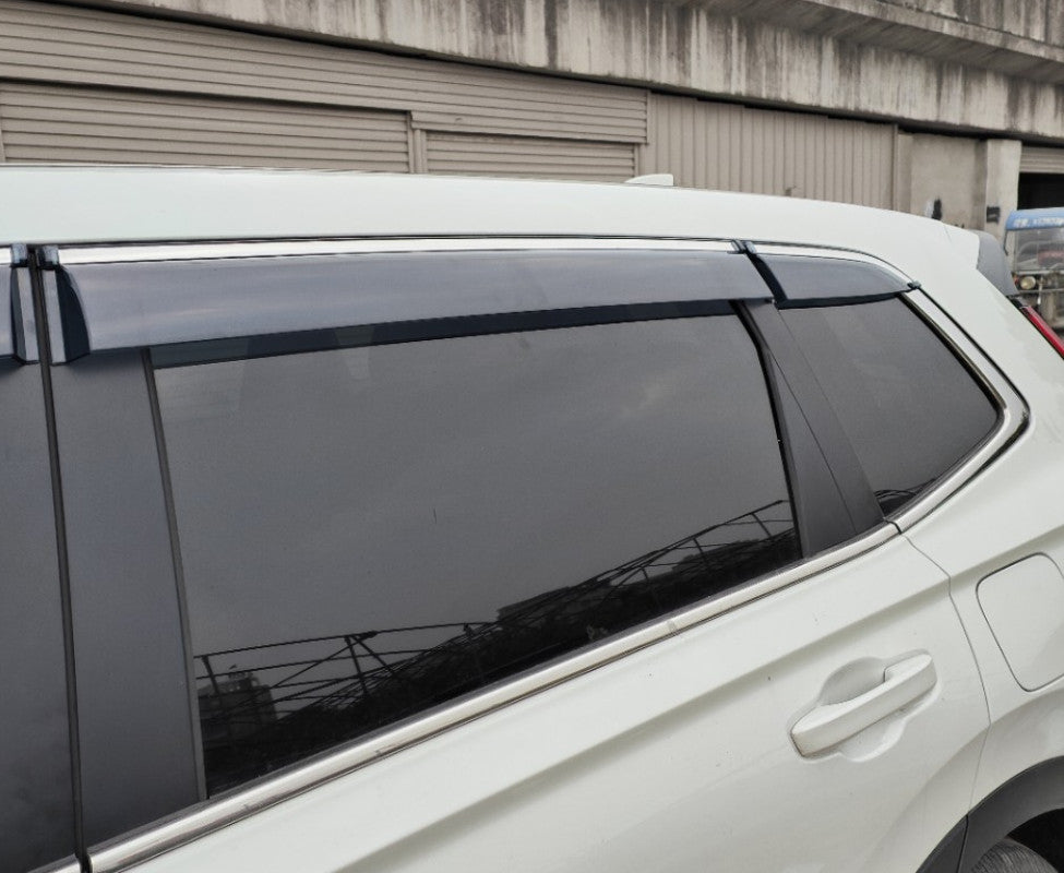 6x for Honda CR-V 2023-2024 Window Visors Sun Rain Guard Deflector W/Chrome Trim