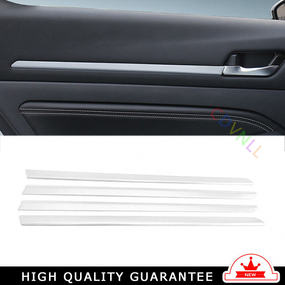 Inner Door Panel Cover Trim 4PCS for Nissan Altima Teana 2019-2022 Silver Steel