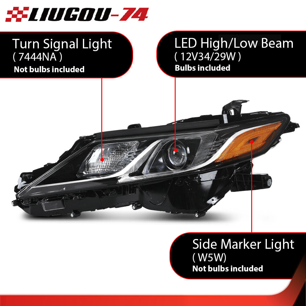 Suitable for 2018 and 2022 for Camry Le Se LED projector headlight driver on the left side- v