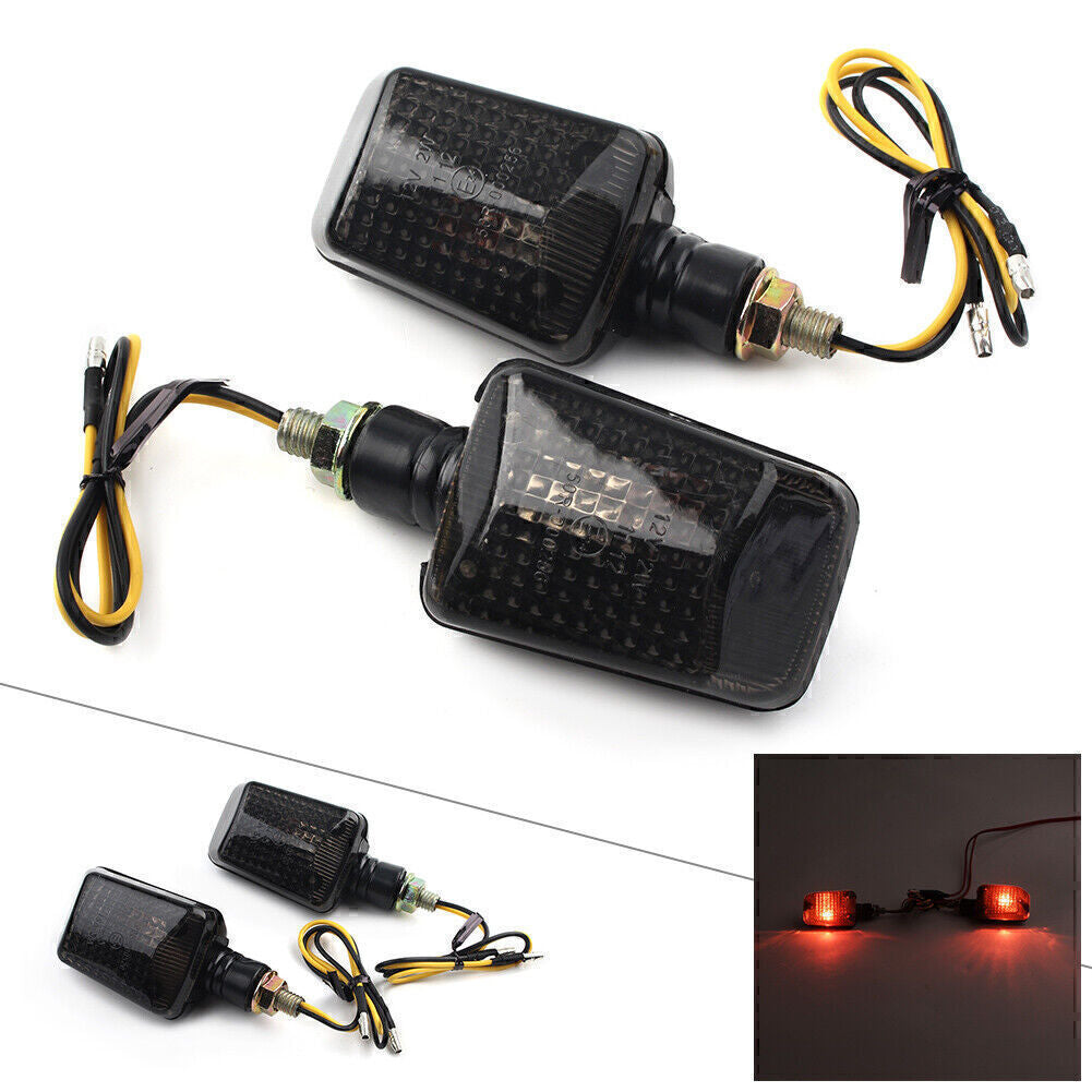 2¡Á Motorcycle 8mm 12V LED Turn Signal Indicator Amber Bulb Lights Universal Q