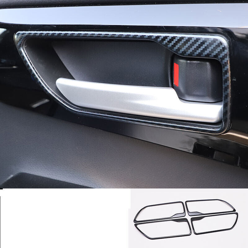 Carbon Fiber Door Storage Frame Cover for Jeep for Wrangler JL 2018+ Gladiator 2020+ v