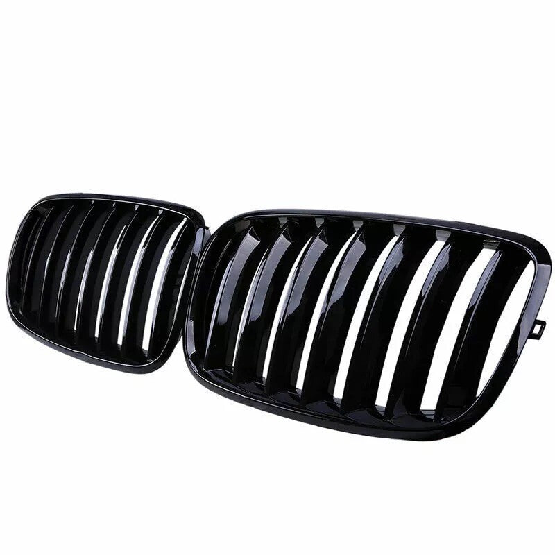 Front Bumper Kidney Grille Grill for BMW X5 E70 X6 E71 2007-2013 Gloss Black