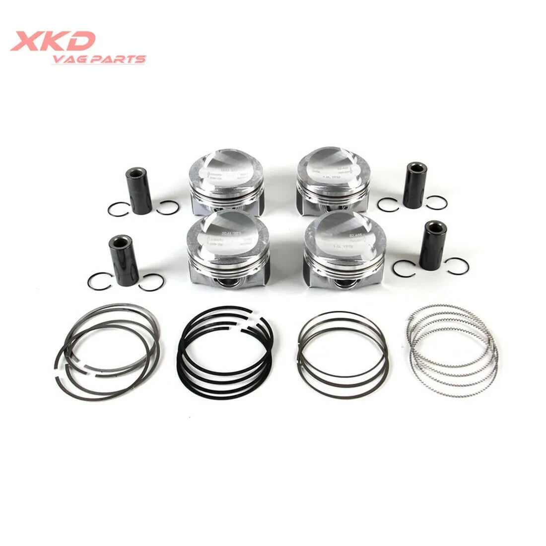 1.8T 23MM Piston Assembly W/ Upgrade Rings Fit for VW for Golf for Jetta for Audi A3