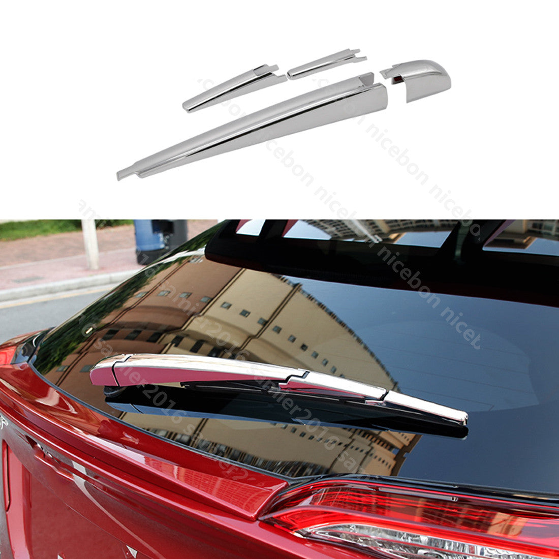 Decor Front Fog Lamp Light Eyebrow Cover Trim For Outlander 2019-2021 v