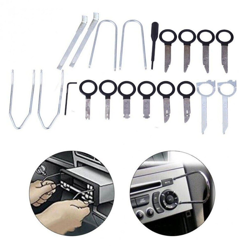 20 Car Radio Audio Removal Kit Instrument Panel CD Extraction Installation Keys n