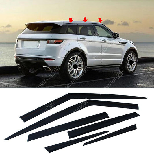 6P Window Vent Shades Sun Rain Guard for Land Rover for Range Rover Evoque 2012-2019